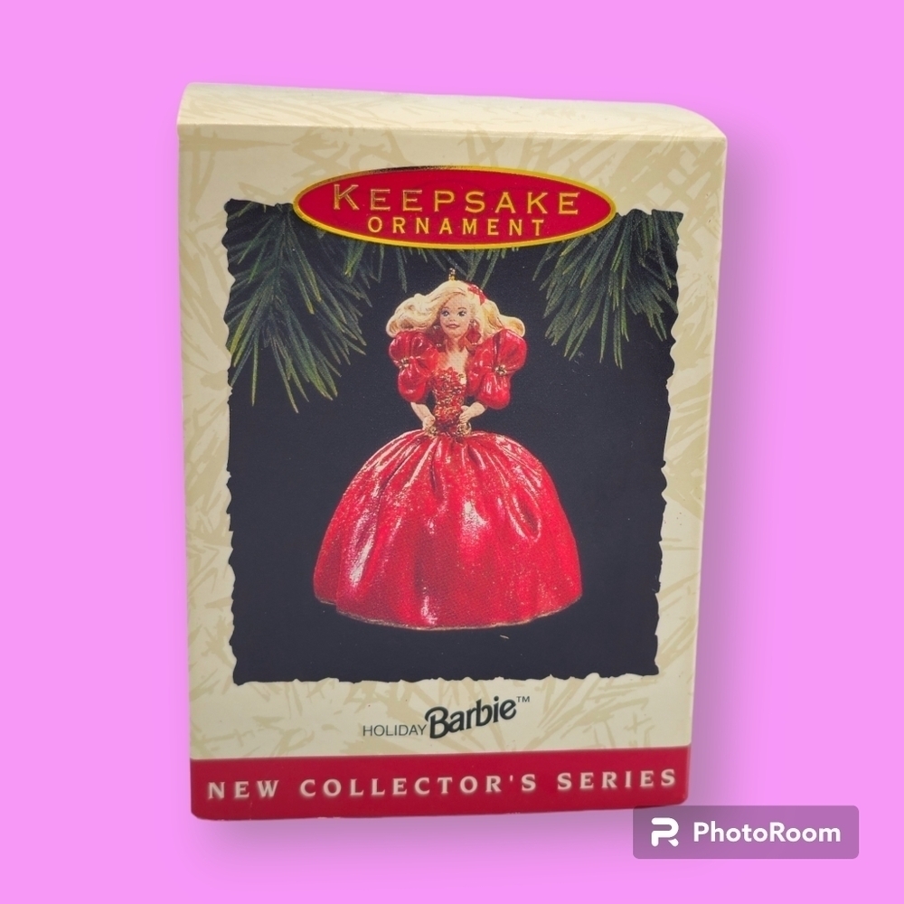 Vintage 1993 Hallmark Keepsake Holiday Barbie Christmas Ornament